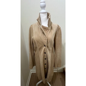 ARDEN B Corduroy Coat Tan/Beige Possibly Size L Womens Winter Fall Clothing Wife